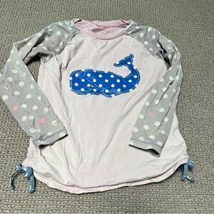 🍭4/$20 Hatley Polka Dot Whale Long Sleeve Rashguard Top - 6